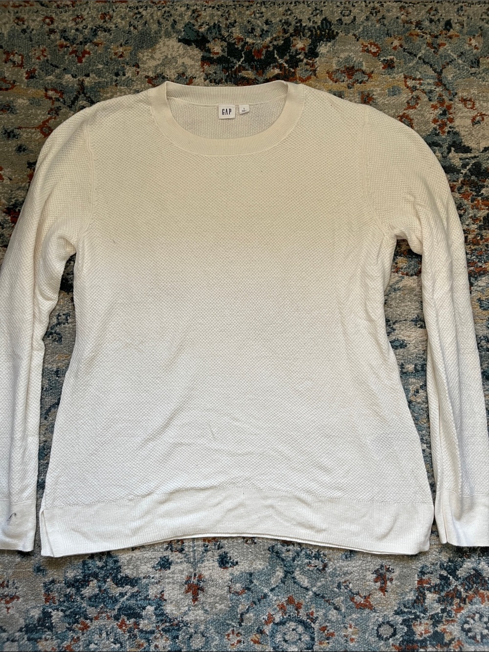 GAP Off-White knit Crewneck Sweater
